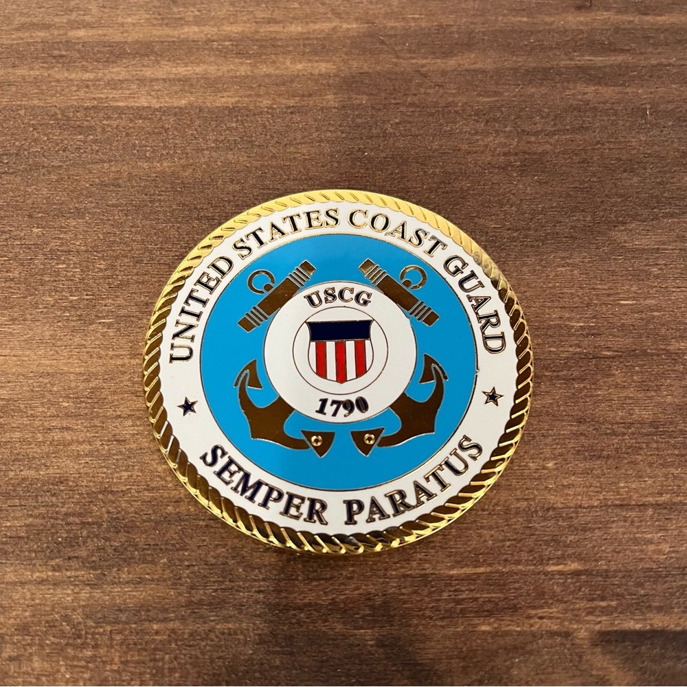 USCG United States Coast Guard Challenge Coin 2.5” - Semper Paratus 1790 NEW